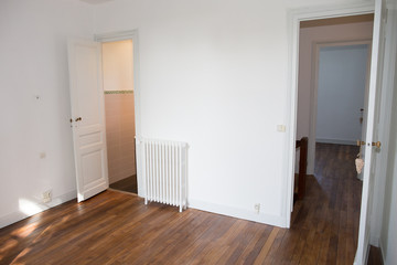 an apartment after a renovation ready to receive future tenants or owners