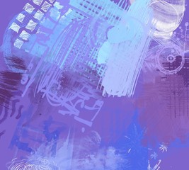 Abstract painting on canvas. Hand made art. Colorful texture. Modern artwork. Strokes of fat paint. Brushstrokes. Contemporary art. Artistic background image.