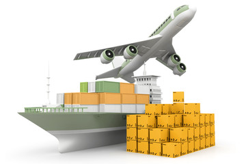 cargo transportation concept