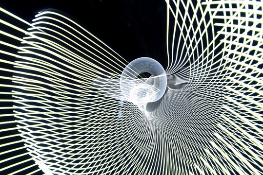 Luminography abstract background. LED light show