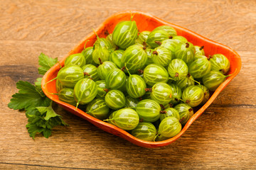 Gooseberries in the bowl