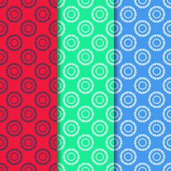 Geometric seamless pattern. Circles