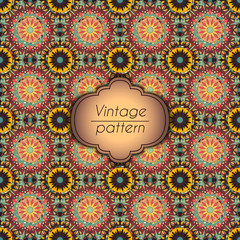 Abstract colorful geometric seamless pattern. Floral background texture.