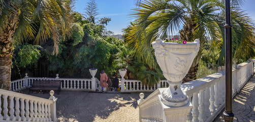 ADLER, RUSSIA - March 17, 2018: Park of Southern Cultures.