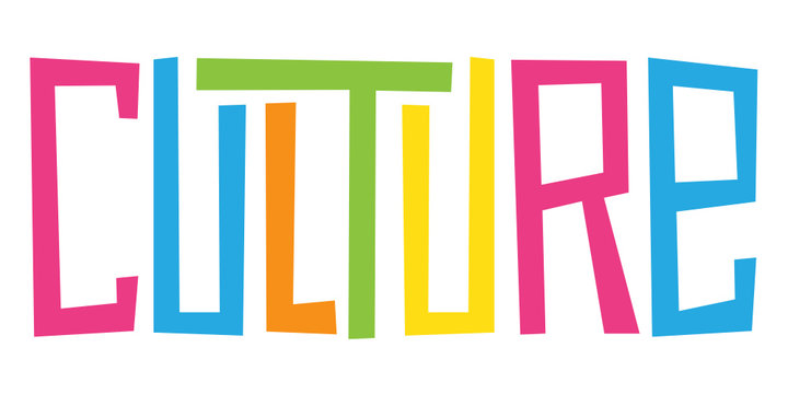 CULTURE hand-drawn letters banner