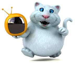 Fun cat - 3D Illustration