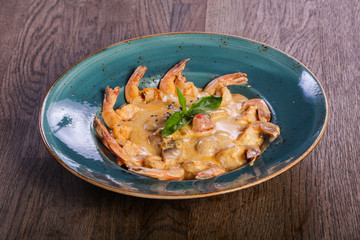 Shrimp cocktail with sauce