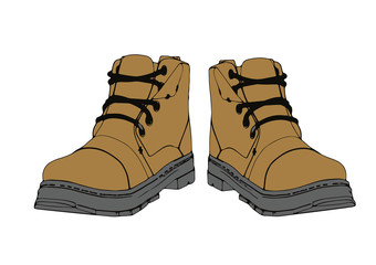 brown vector boots