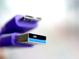 new usb 3 purple cable