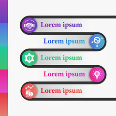 modern infographic with business icon 
