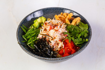 Poke with crab