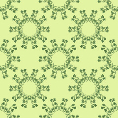 Floral seamless pattern leaves