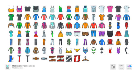 Clothes and Fashion icons