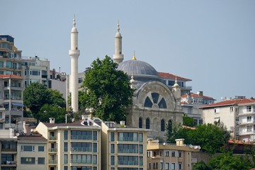 ISTANBUL, TURKEY - MAY 24 : View of Cihangir Mosque in Istanbul Turkey on May 24, 2018