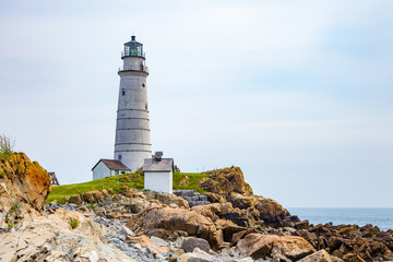 Fototapeta na wymiar Boston Harbor Lighthouse