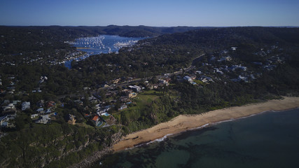Obraz premium Aerial view of Mona Vale Beach
