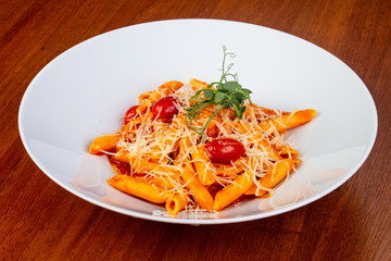 Delicious penne pasta