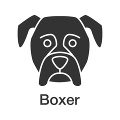 Boxer glyph icon