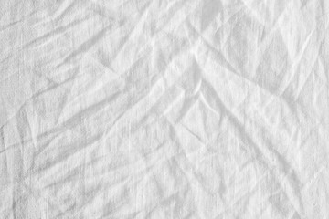 Fototapeta na wymiar wrinkled white fabric texture