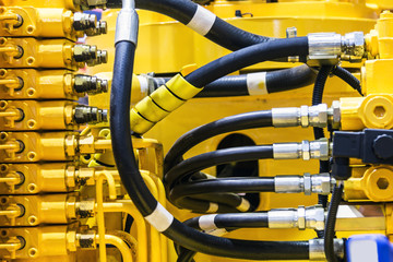 fuel system of the tubes and pipes of the tractor or bulldozer.