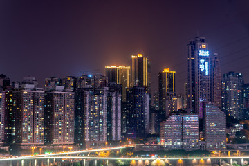 Fototapeta na wymiar Night view of chongqing, China