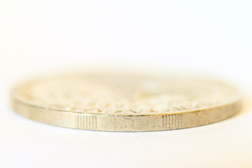 money. money. money. one coin. macro. isolated