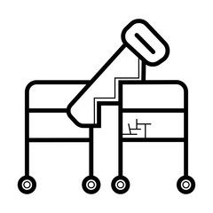 Magician sawing box icon