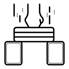 breaking bricks icon