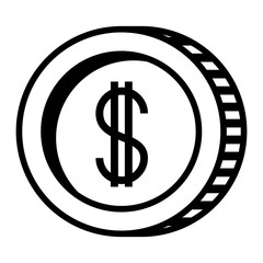 coin money isolated icon vector illustration design