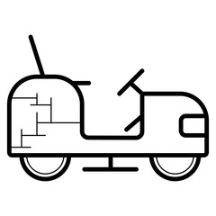 Lawn tractor icon