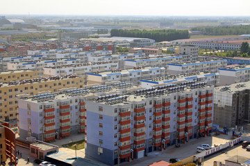 overlooking cottage in the city, in China