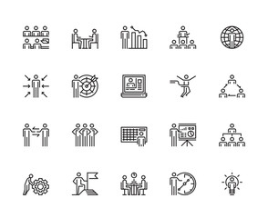 Business People Icons, Conceptual Ideas, Vector and Illustration