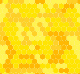 Vector Honeycomb Abstarct Background, Semless Geometric Pattern.