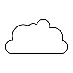 cloud sky isolated icon vector illustration design
