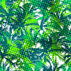 Naklejka premium palm beach background