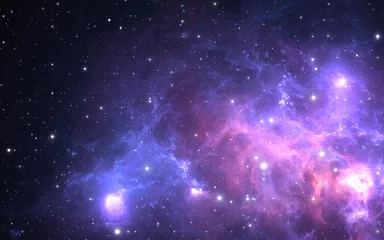 Sternenhimmel Hintergrund mit Nebel, 3D-Darstellung © Peter Jurik
