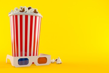 Popcorn with 3d glasses