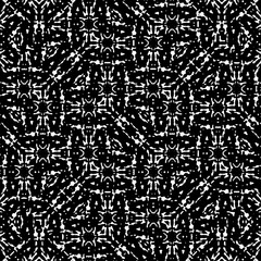 Black and White Abstract Seamless Pattern