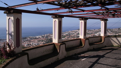 View of Funchal in Madeira from Monte
