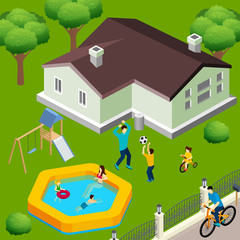 Family House Isometric 