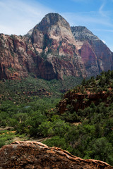 Deertrap mountain in Zion National Park in Utah in United States