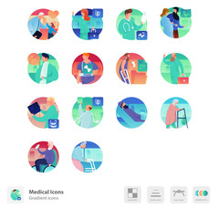 Fototapeta premium Medical icons