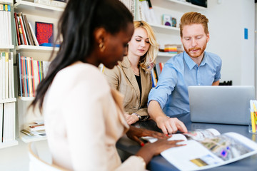 Obraz premium Designers working as a team in office