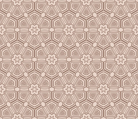 modern pattern of geometric ornament. Seamless vector illustration. for interior design, printing, wallpaper.