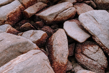 Sandstone on sea cape Khanom, Nakhon Si Thammarat, Thailand