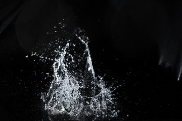water splash black background backdrop fresh feeling