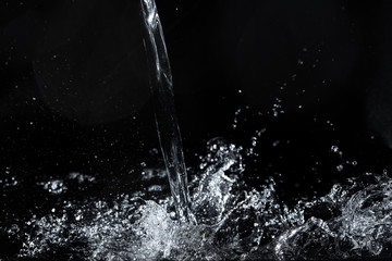 water splash black background backdrop fresh feeling