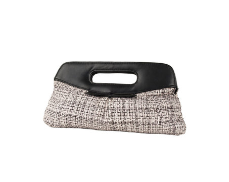 .A female little vechain bag on a white background