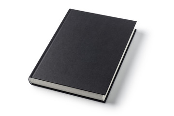 Black book isolated on white background