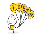 Strichfiguren / Strichmännchen: Business, Idee. (Nr. 248)	